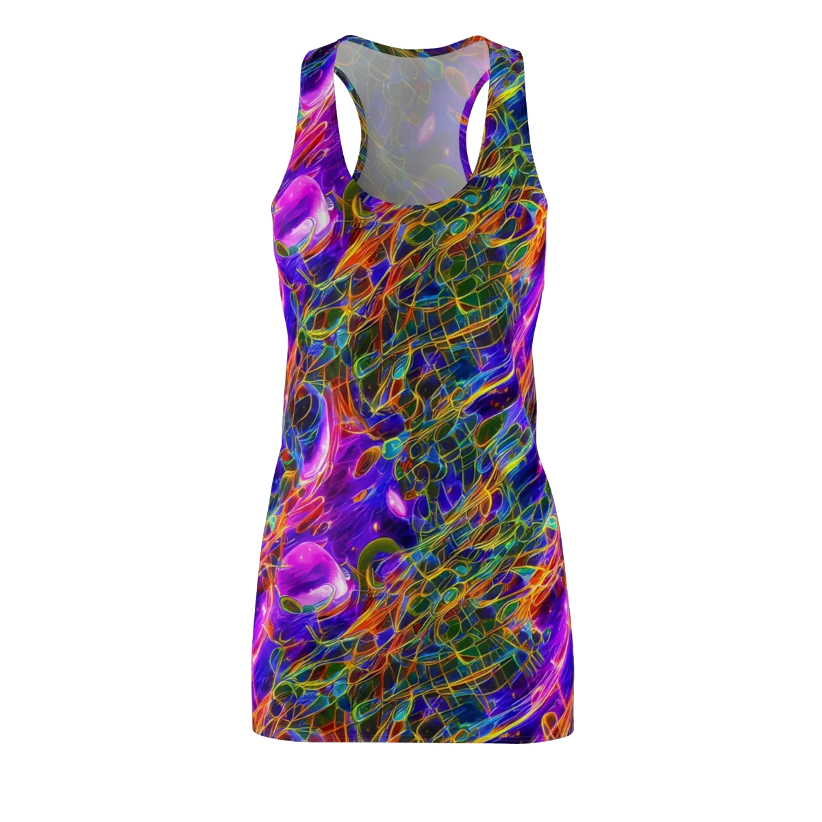 Radiant Tangent on Racerback Dress — Front