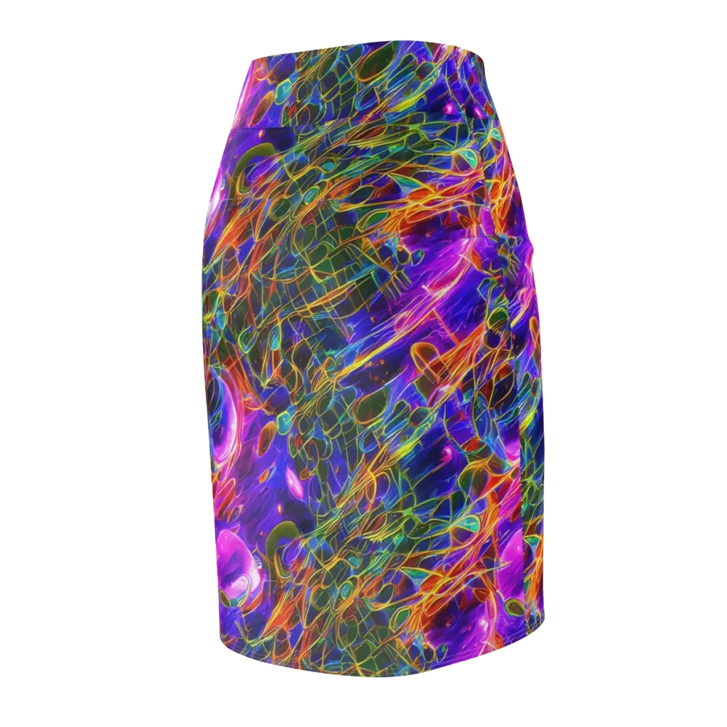 Radiant Tangent on Pencil Skirt — Back Side