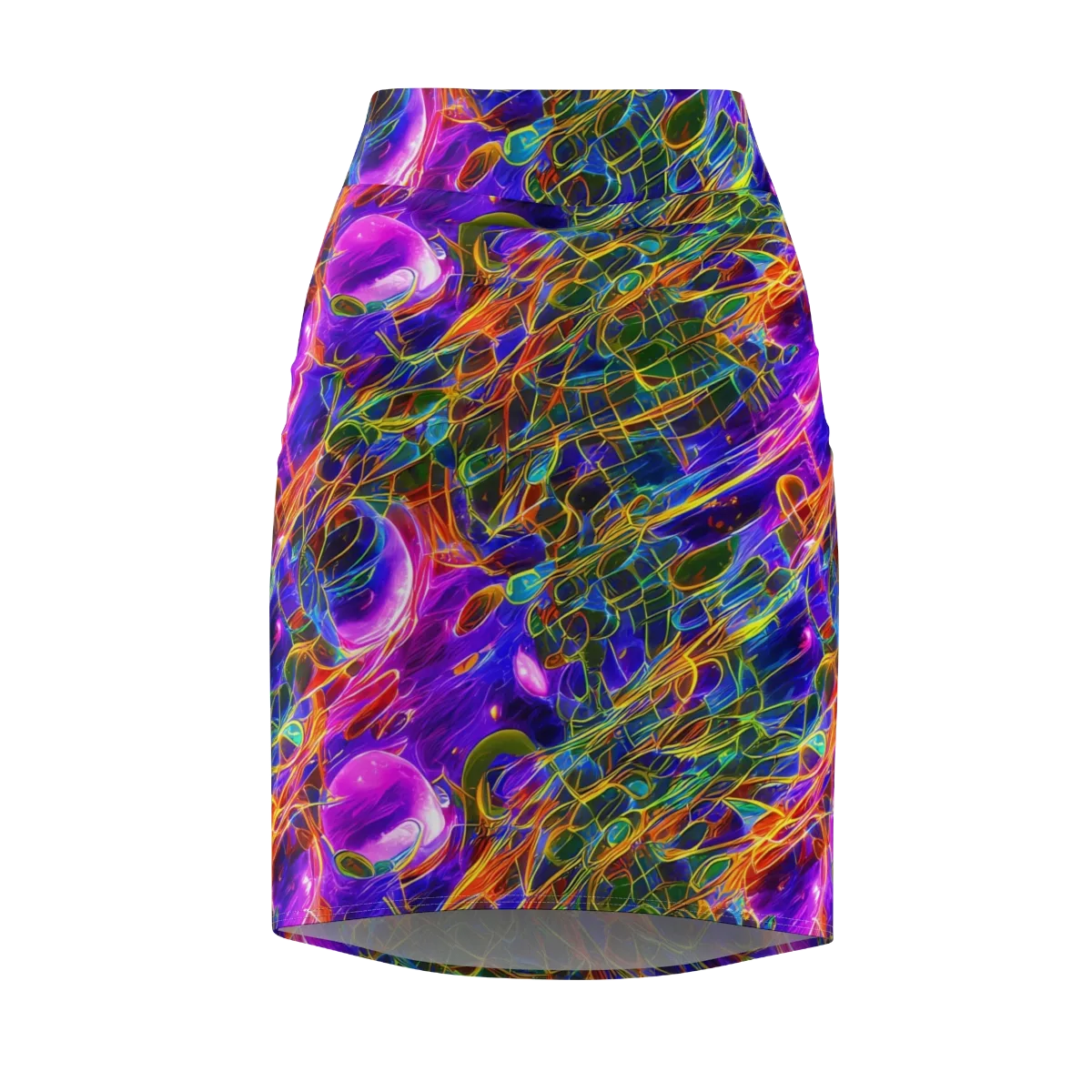 Radiant Tangent on Pencil Skirt — Front