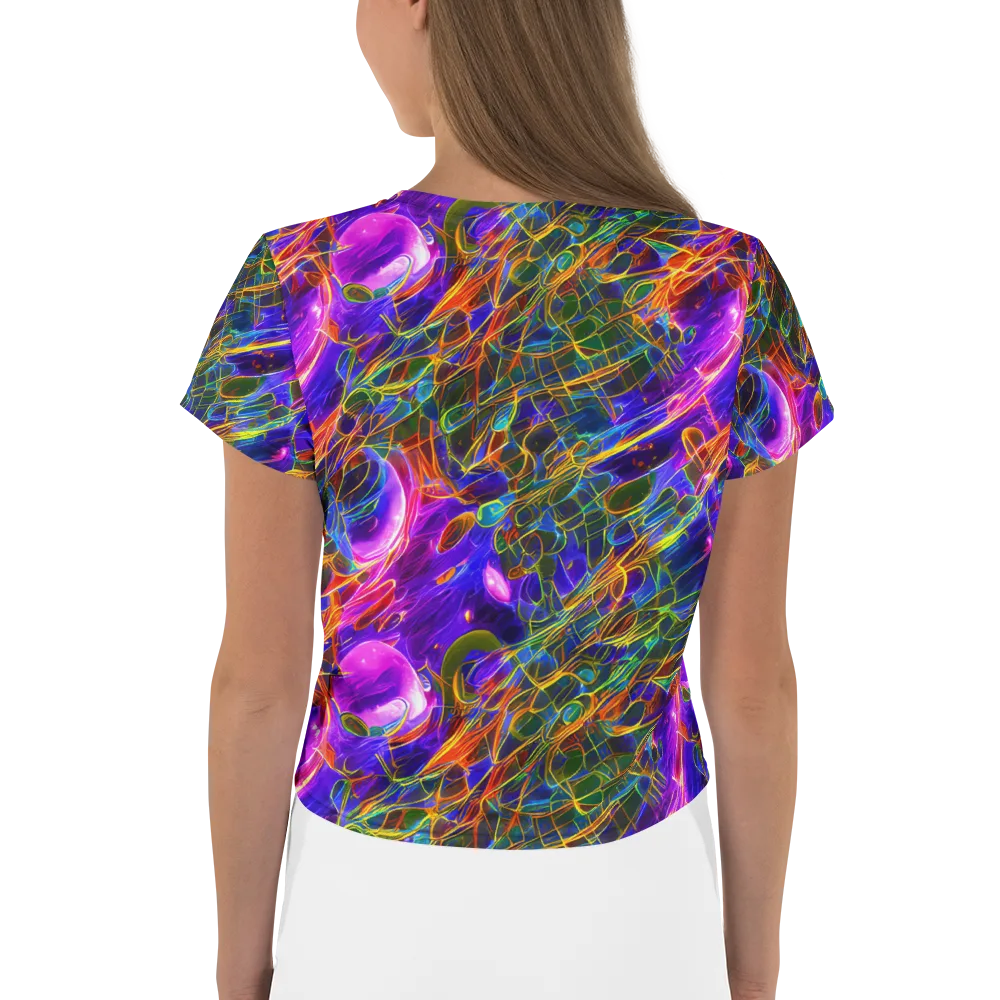 Radiant Tangent on Crop Tee — Back