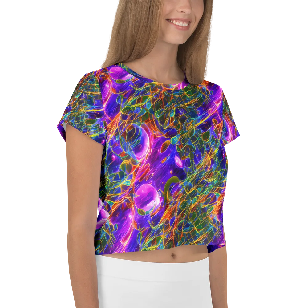 Radiant Tangent on Crop Tee — Right