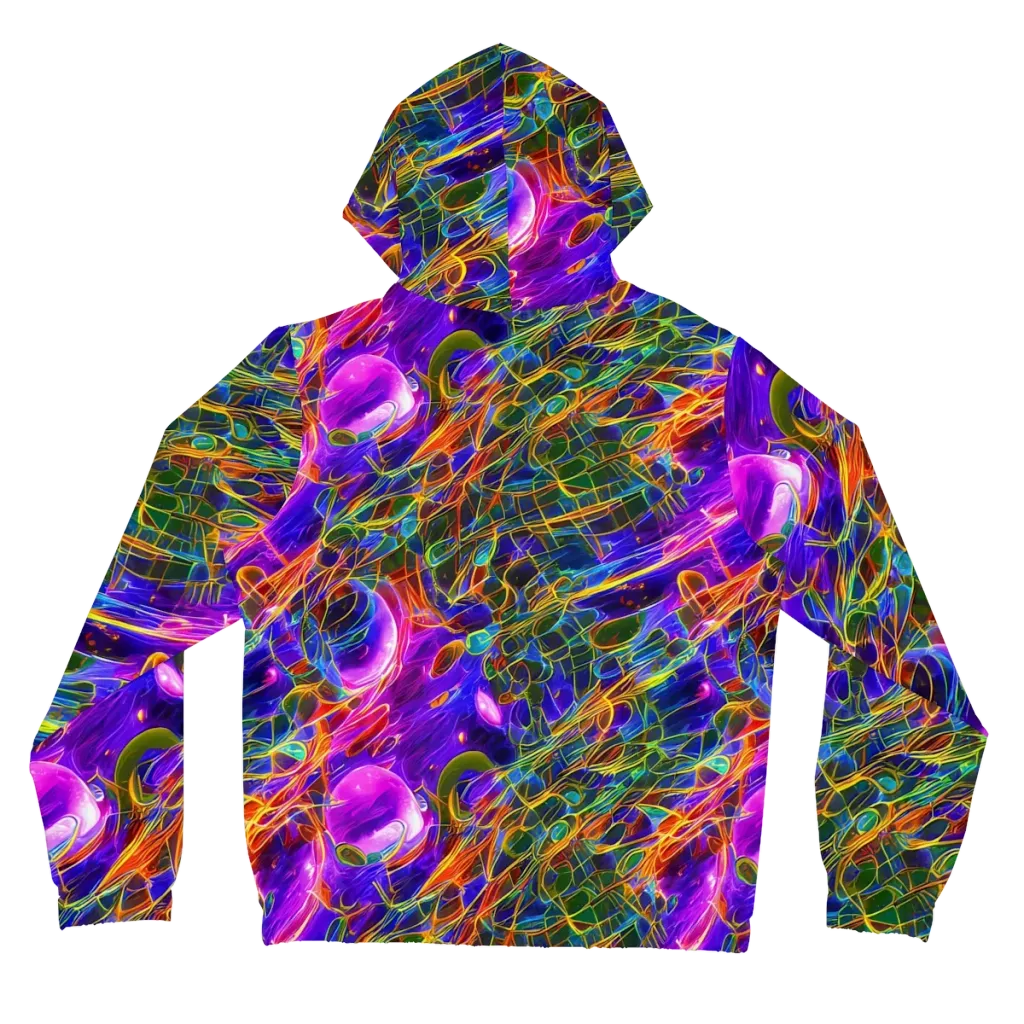 Radiant Tangent on Women's Full-Zip Hoodie — Back