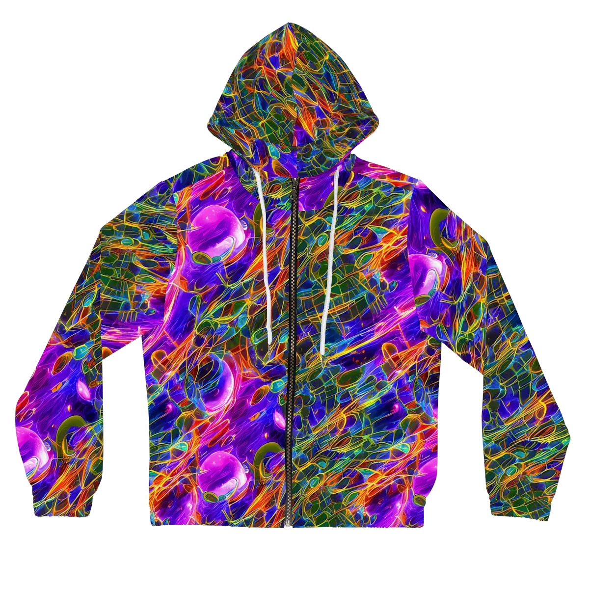 Radiant Tangent on Women's Full-Zip Hoodie — Front