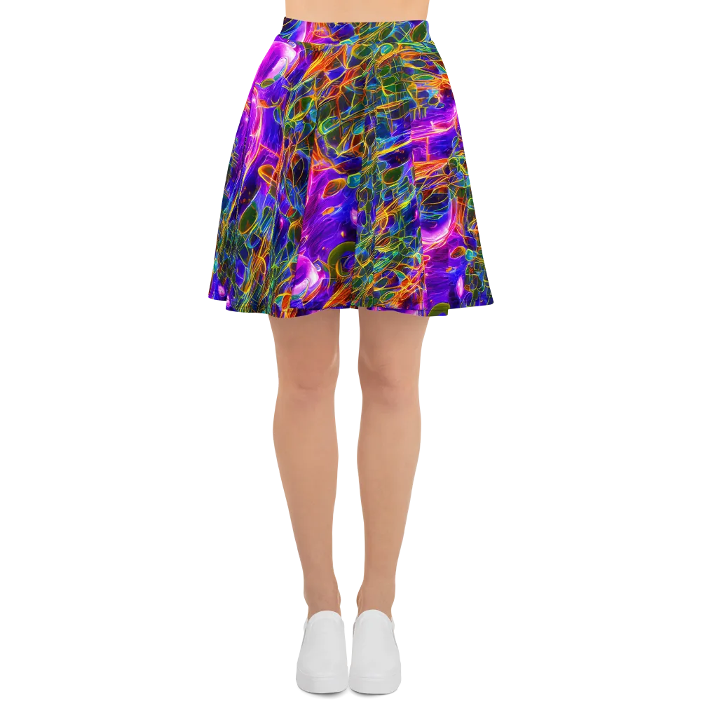 Radiant Tangent on Skater Skirt — Front