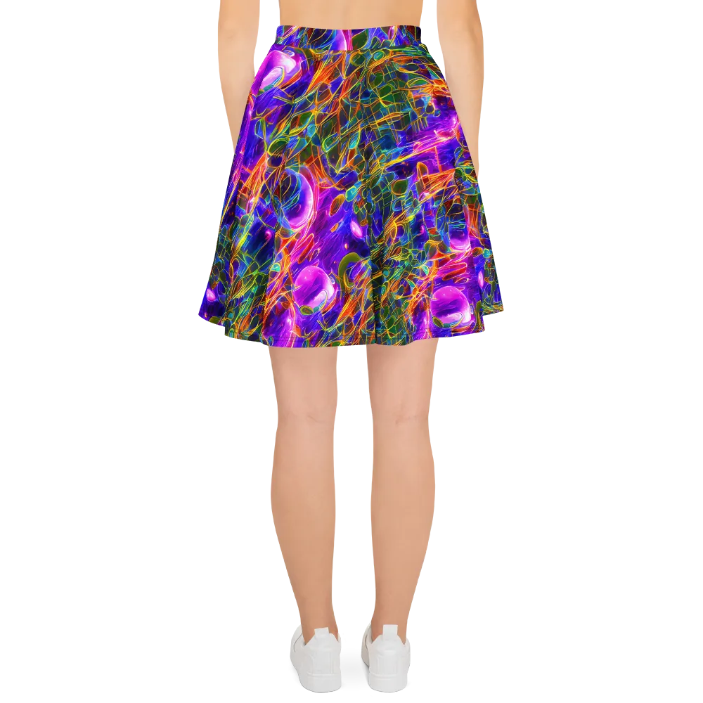 Radiant Tangent on Skater Skirt — Back