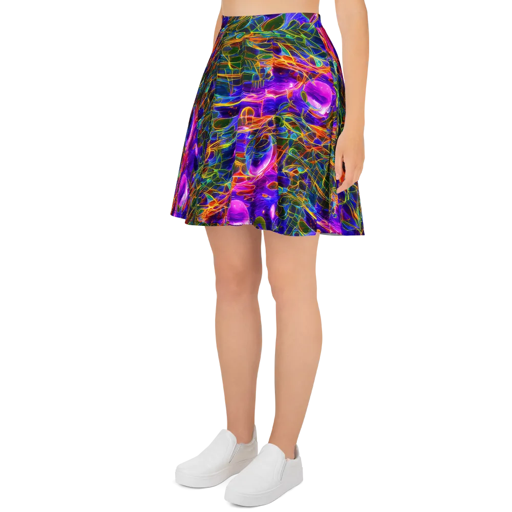 Radiant Tangent on Skater Skirt — Left