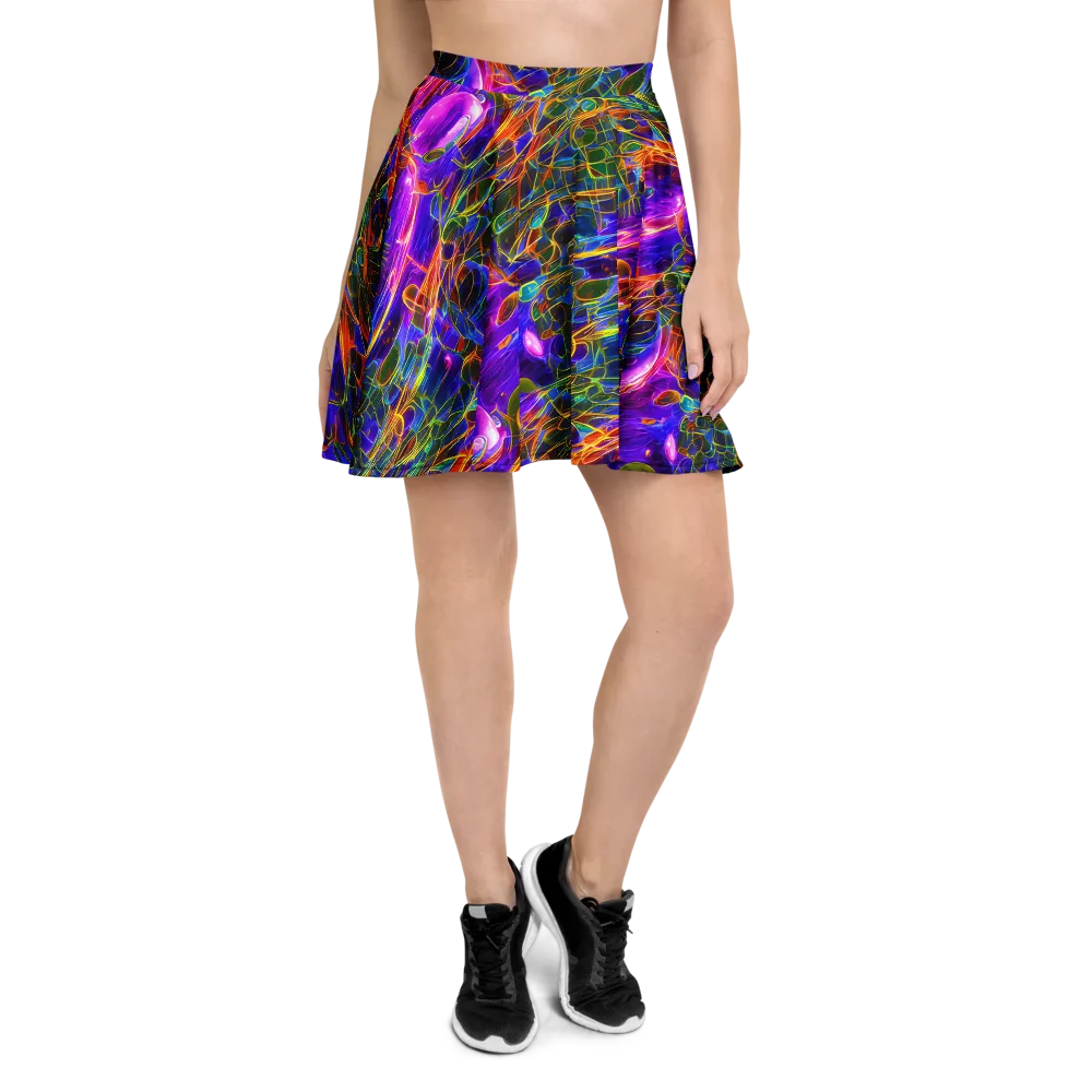 Radiant Tangent on Skater Skirt — Front