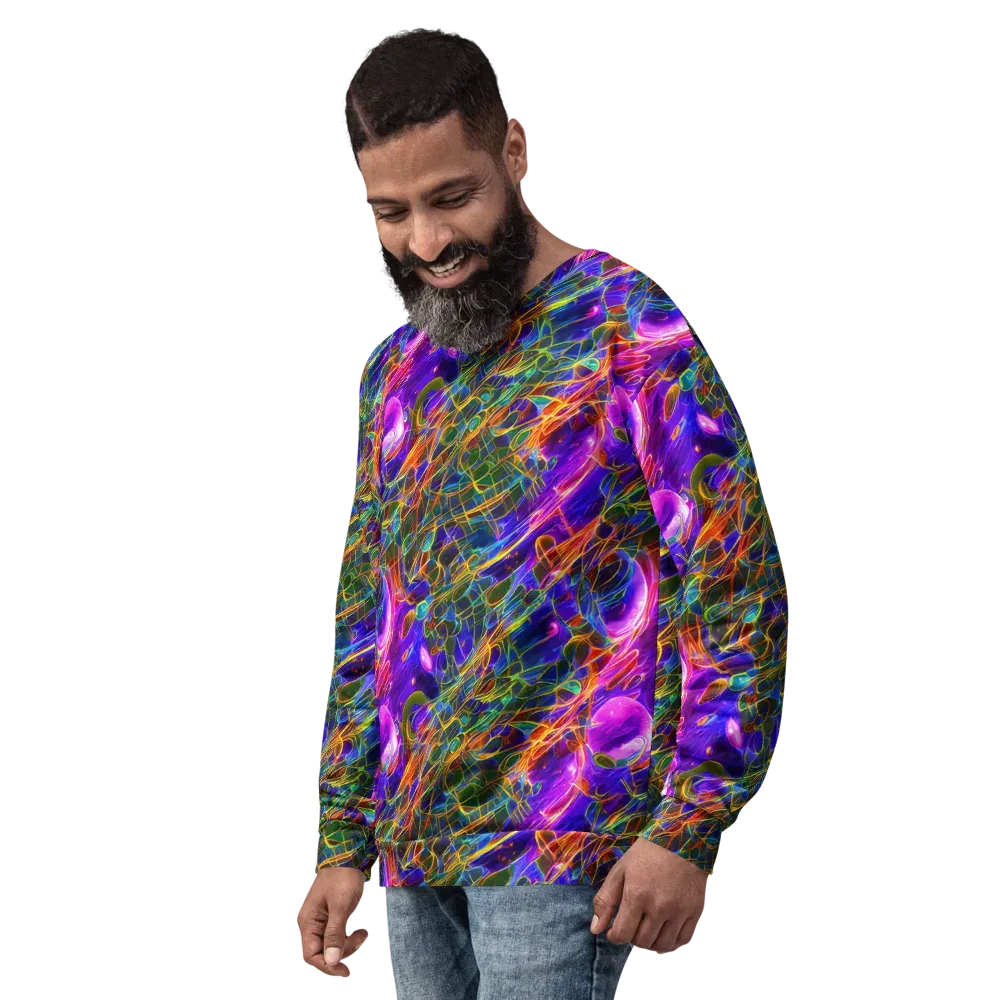Radiant Tangent on Sweatshirt — Left Front