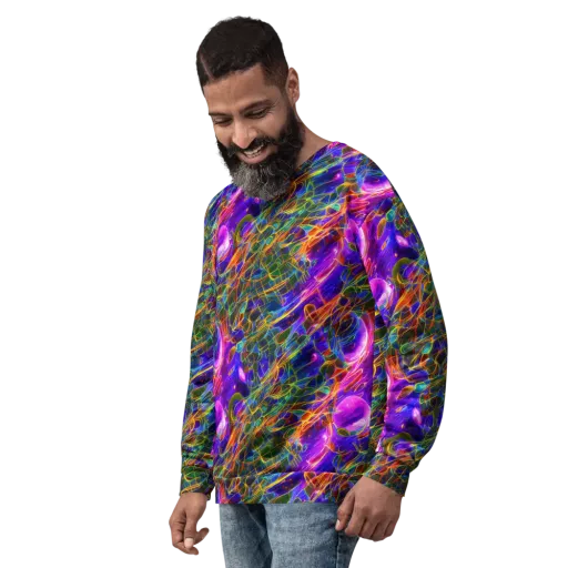 Radiant Tangent on a Sweatshirt