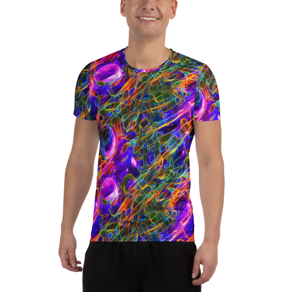 Radiant Tangent on Men's Athletic T-Shirt — Front