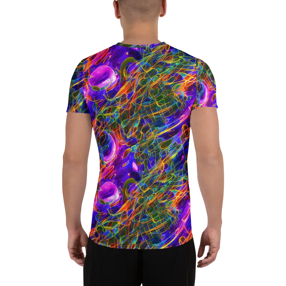 Radiant Tangent on Men's Athletic T-Shirt — Back