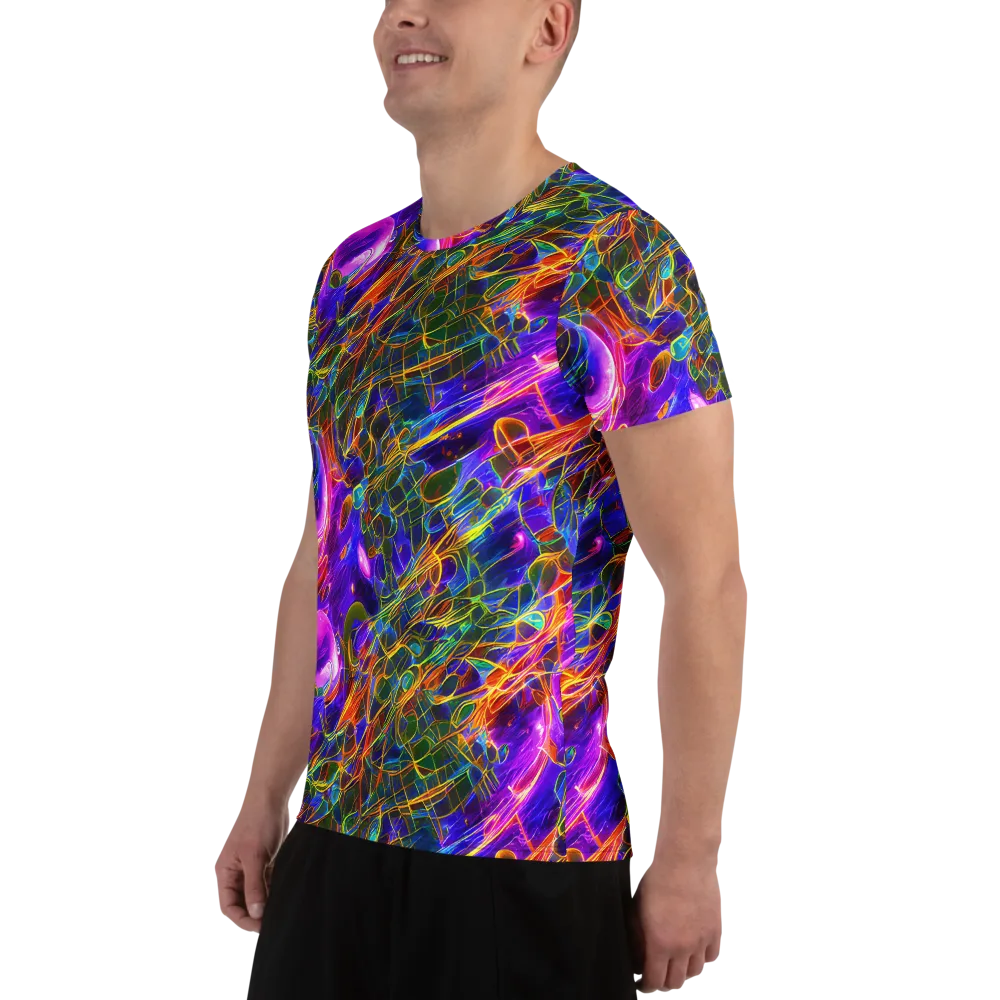 Radiant Tangent on Men's Athletic T-Shirt — Left