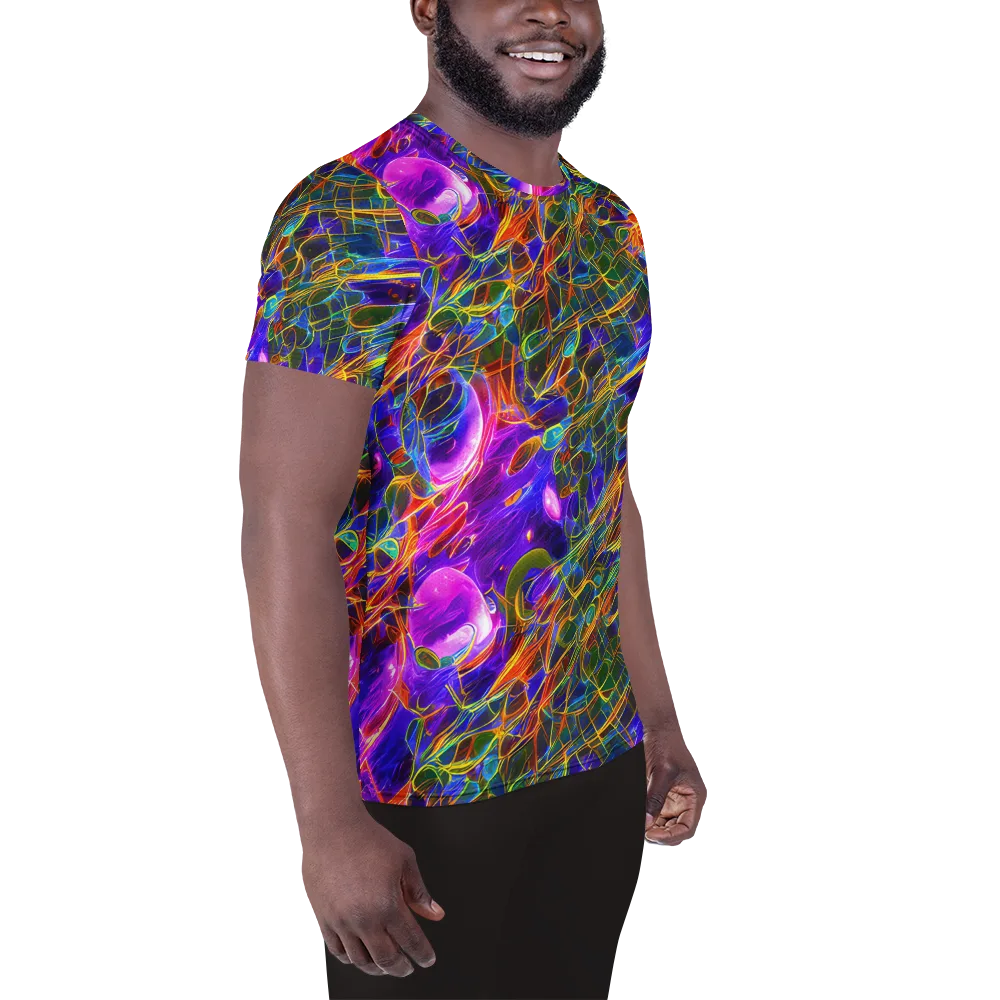Radiant Tangent on Men's Athletic T-Shirt — Right