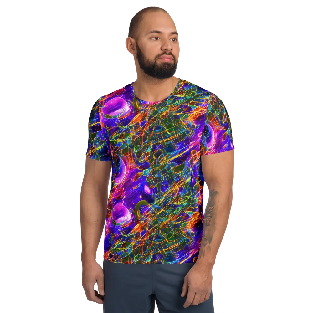 Radiant Tangent on Men's Athletic T-Shirt — Front