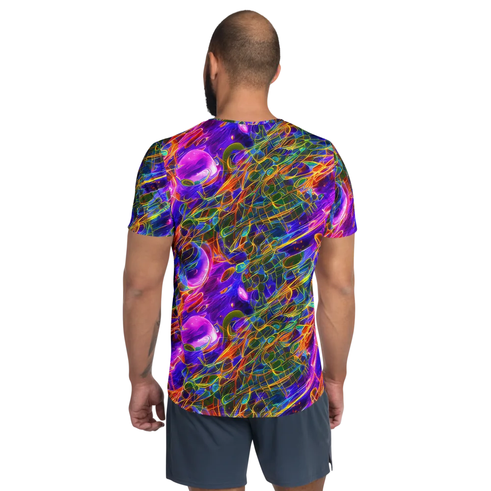 Radiant Tangent on Men's Athletic T-Shirt — Back