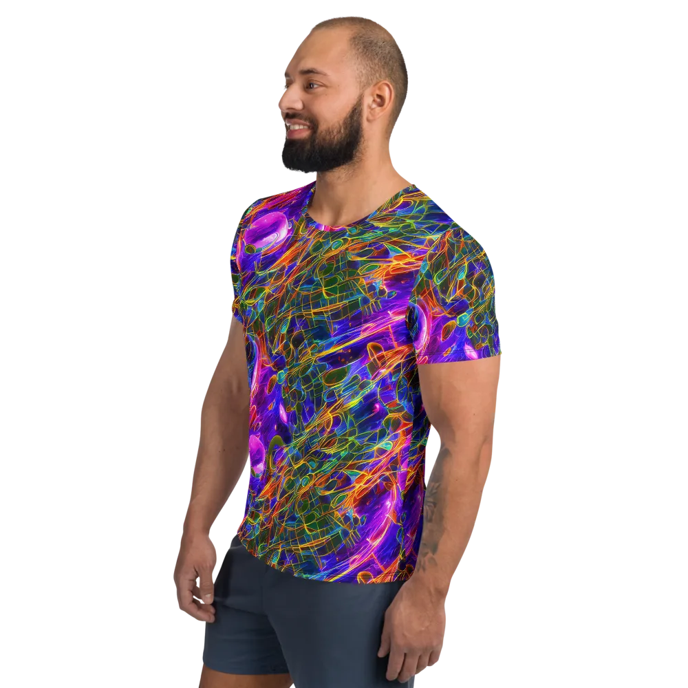 Radiant Tangent on Men's Athletic T-Shirt — Left
