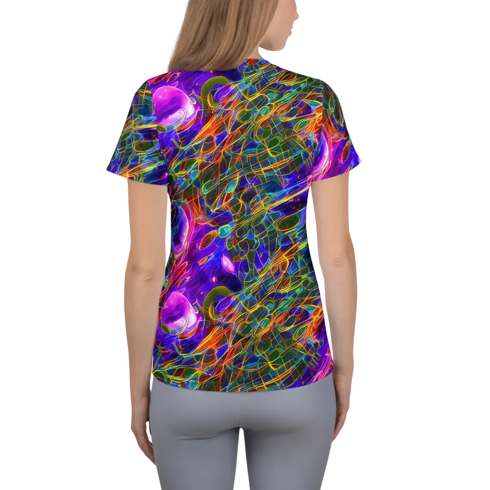 Radiant Tangent on Women's Athletic T-Shirt — Back