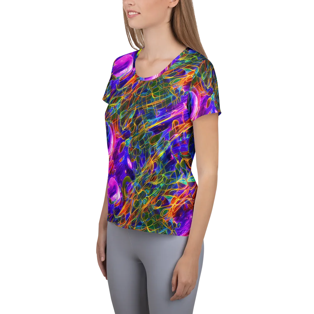 Radiant Tangent on Women's Athletic T-Shirt — Left