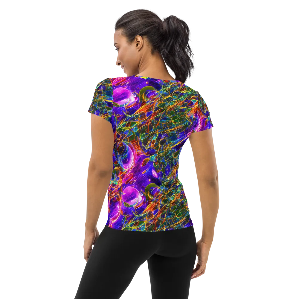 Radiant Tangent on Women's Athletic T-Shirt — Back