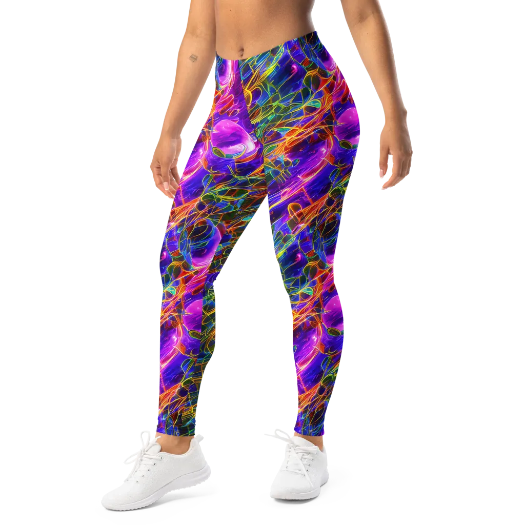 Radiant Tangent on Leggings — Left Front