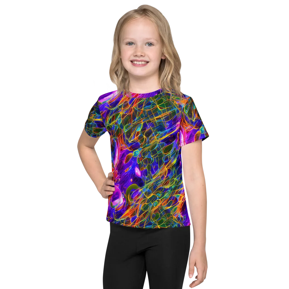 Radiant Tangent on Kids Crew Neck T-Shirt — Front