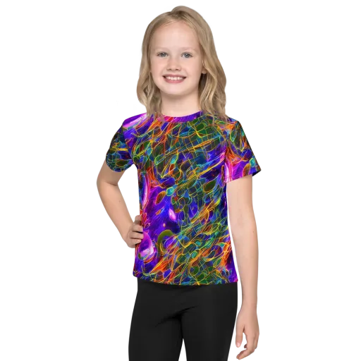 Radiant Tangent on a Kids Crew Neck T-Shirt