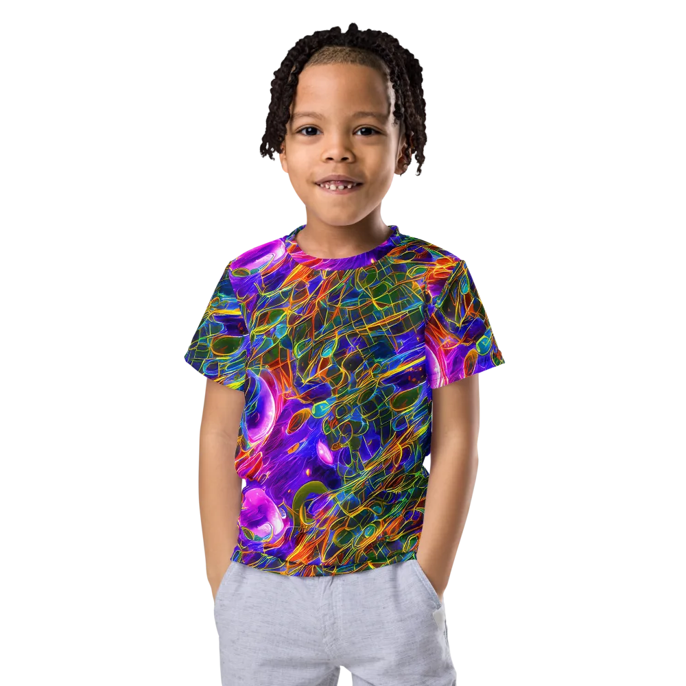 Radiant Tangent on Kids Crew Neck T-Shirt — Front