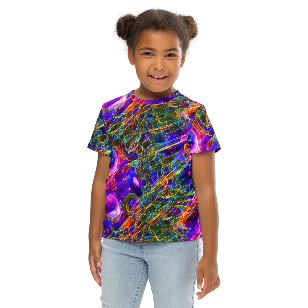 Radiant Tangent on Kids Crew Neck T-Shirt — Front