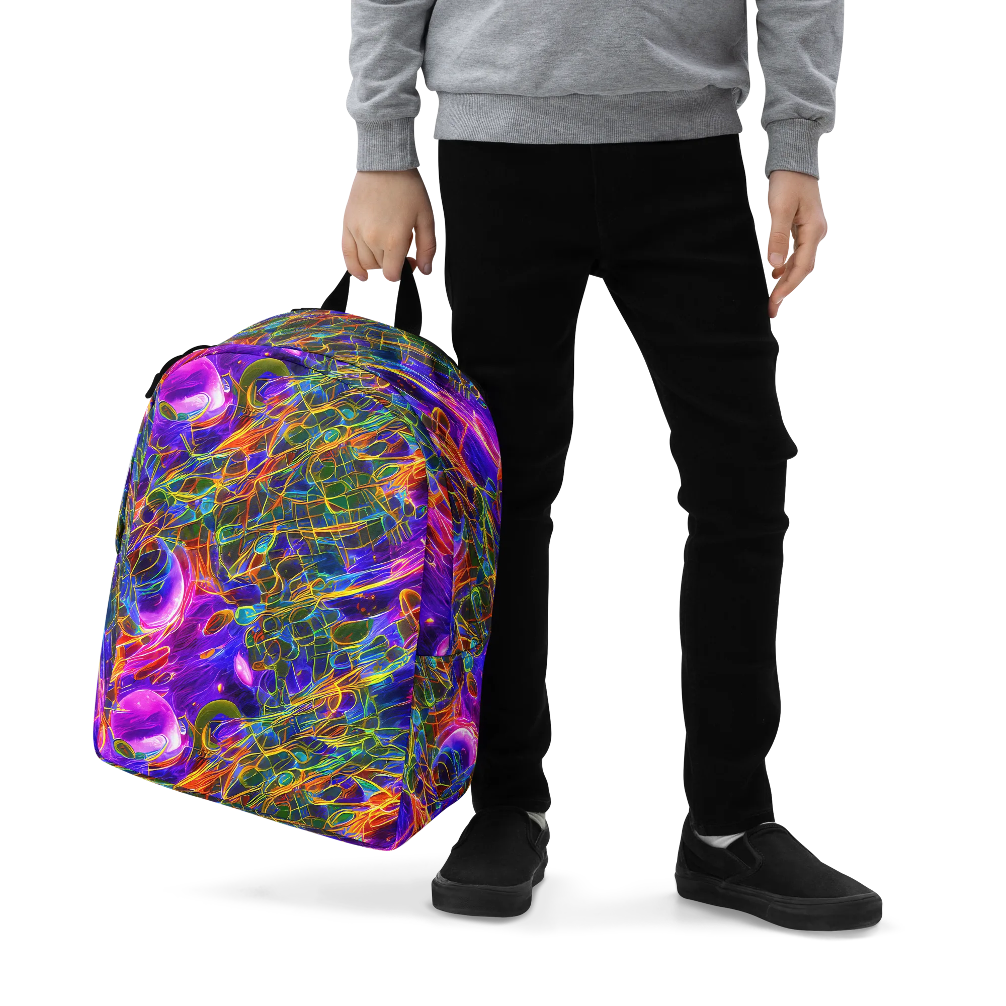 Radiant Tangent on Minimalist Backpack — Zoomed-in