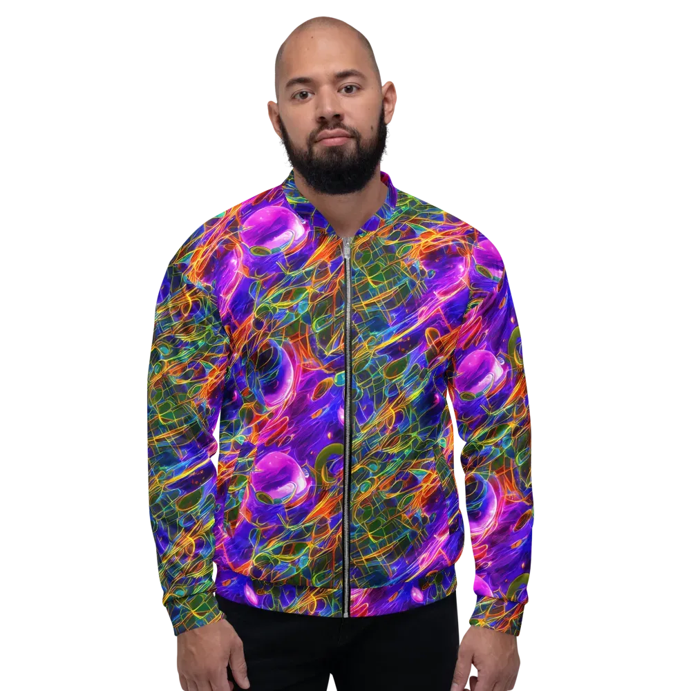 Radiant Tangent on Bomber Jacket — Front
