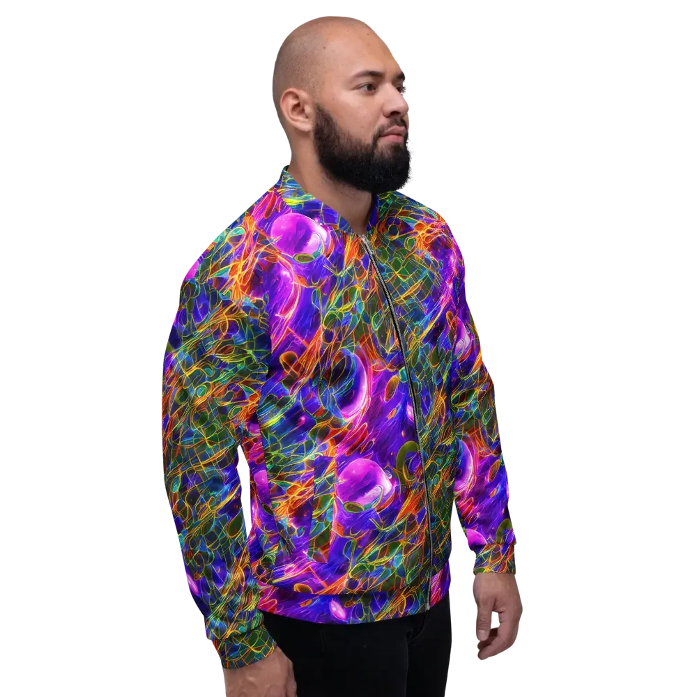 Radiant Tangent on Bomber Jacket — Right