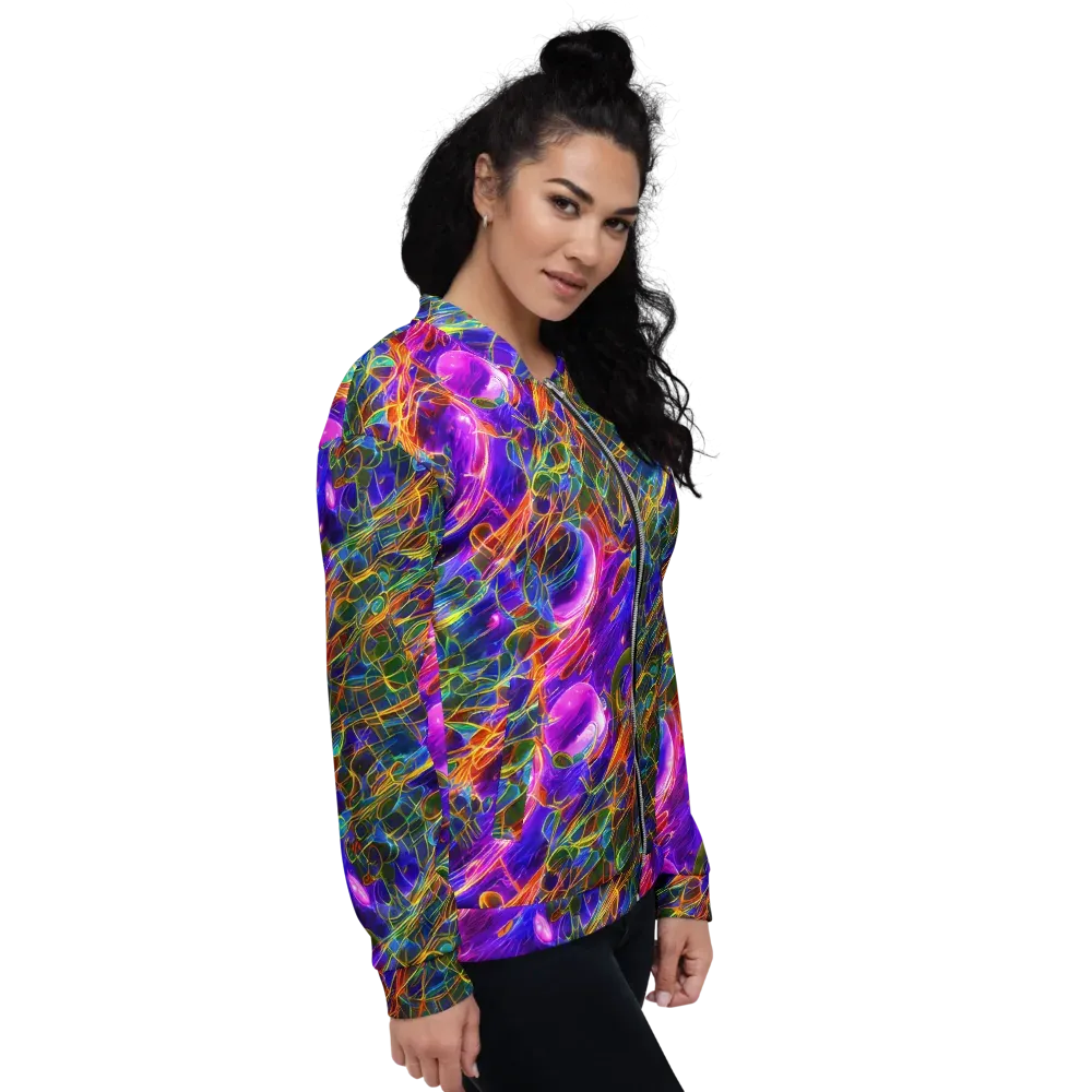 Radiant Tangent on Bomber Jacket — Right
