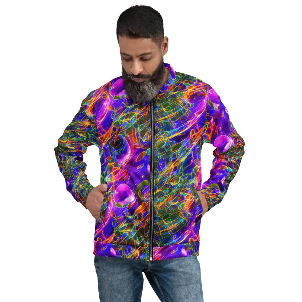 Radiant Tangent on Bomber Jacket — Front