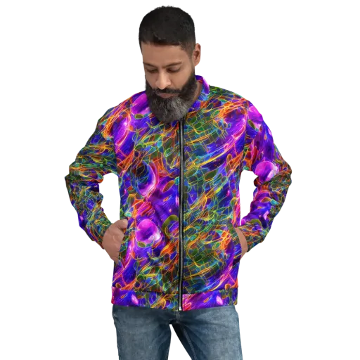 Radiant Tangent on a Bomber Jacket