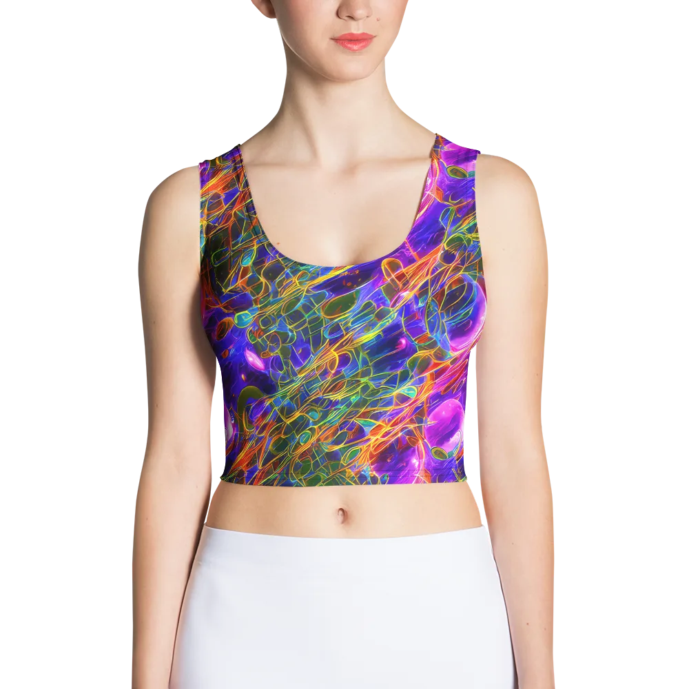 Radiant Tangent on Crop Top — Front