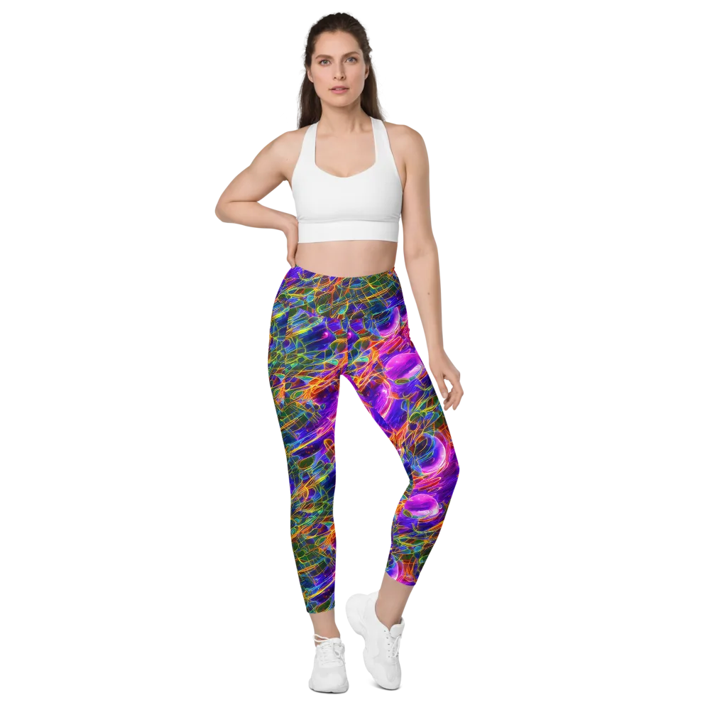 Radiant Tangent on Leggings with Pockets — Front