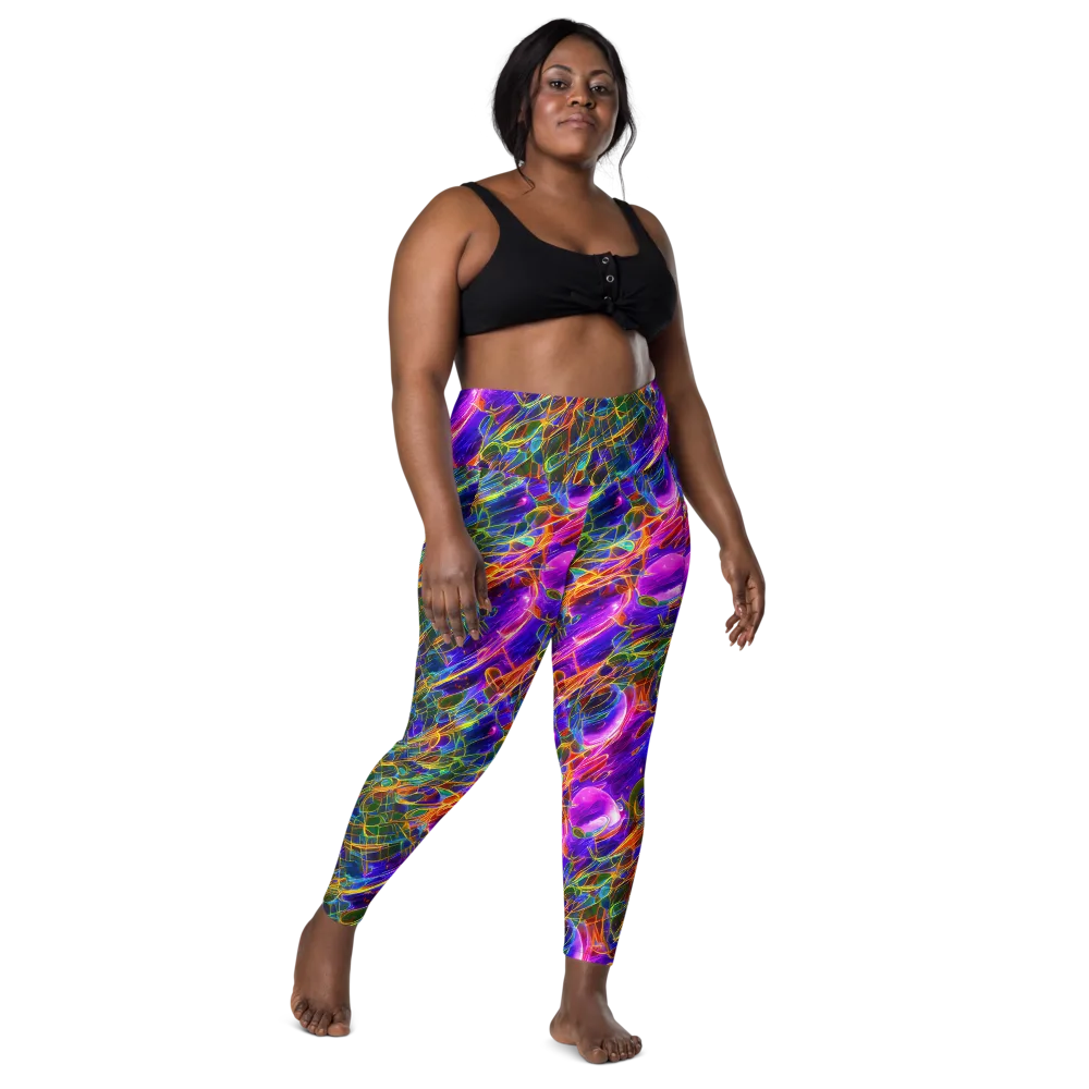 Radiant Tangent on Leggings with Pockets — Front