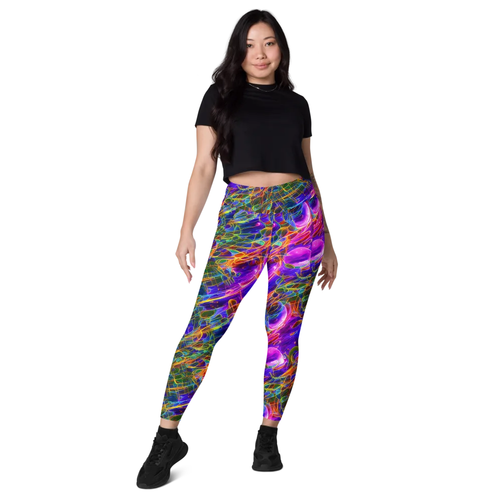 Radiant Tangent on Leggings with Pockets — Front
