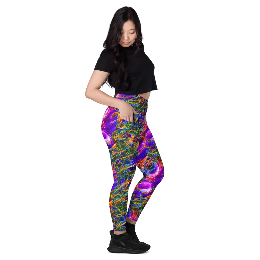 Radiant Tangent on Leggings with Pockets — Right