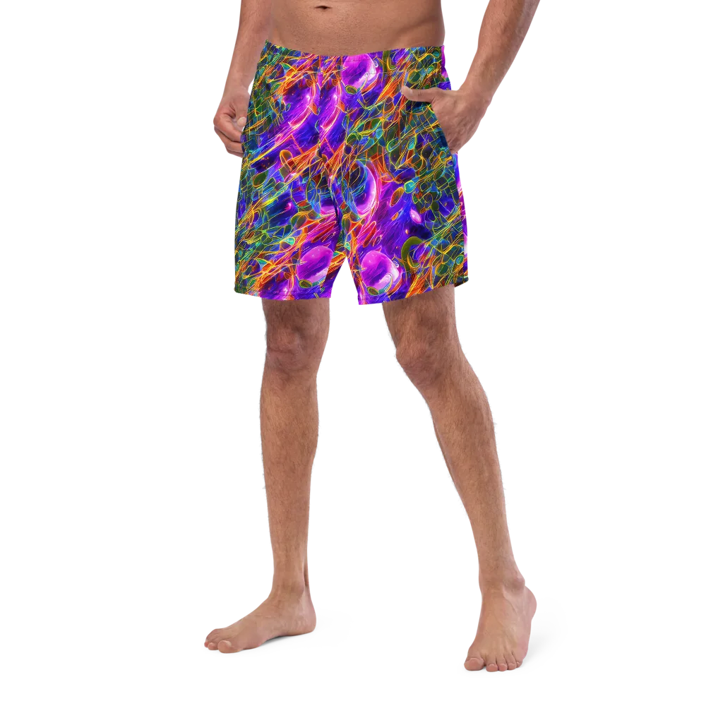 Radiant Tangent on Swim Trunks — Left Front
