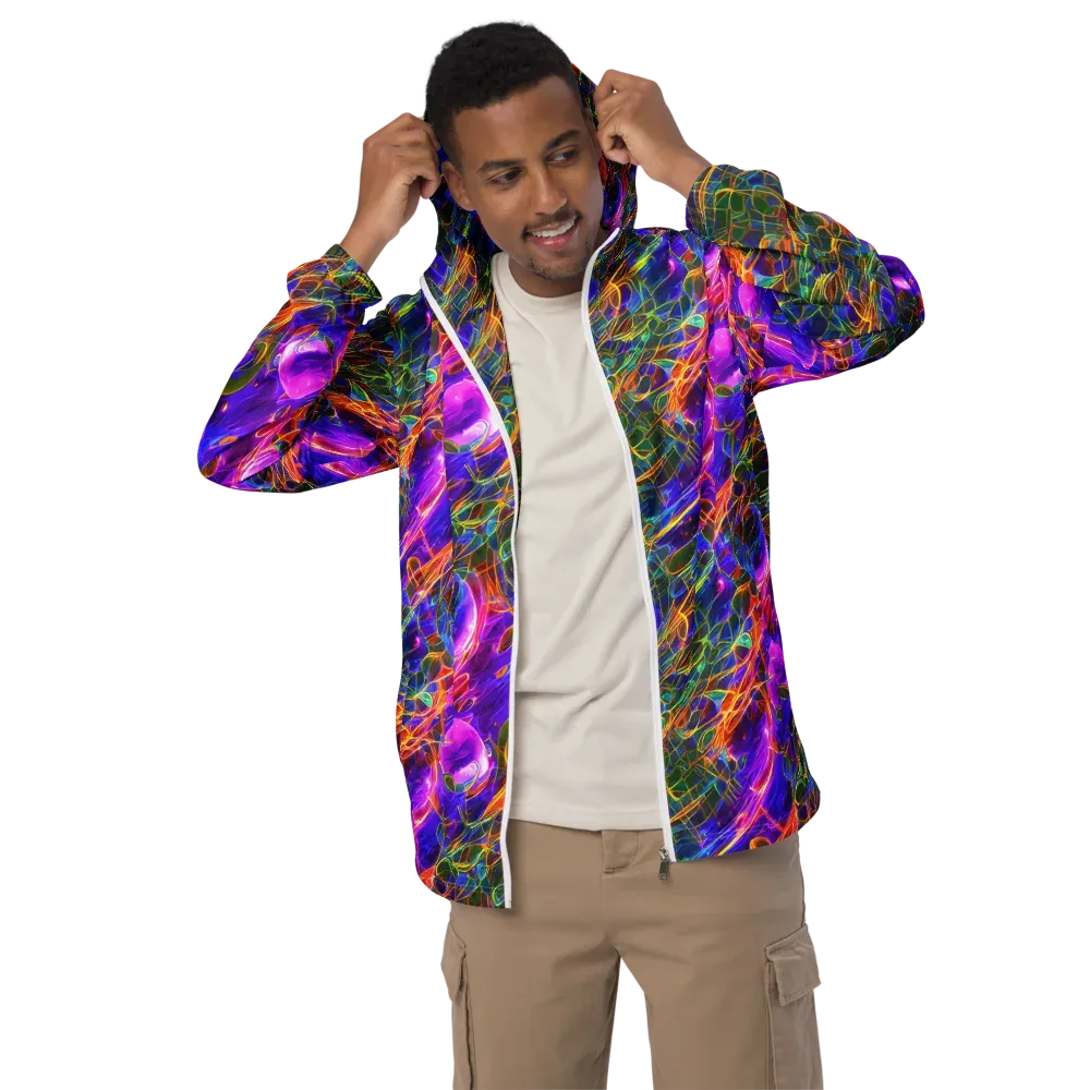 Radiant Tangent on Men's Windbreaker — Front
