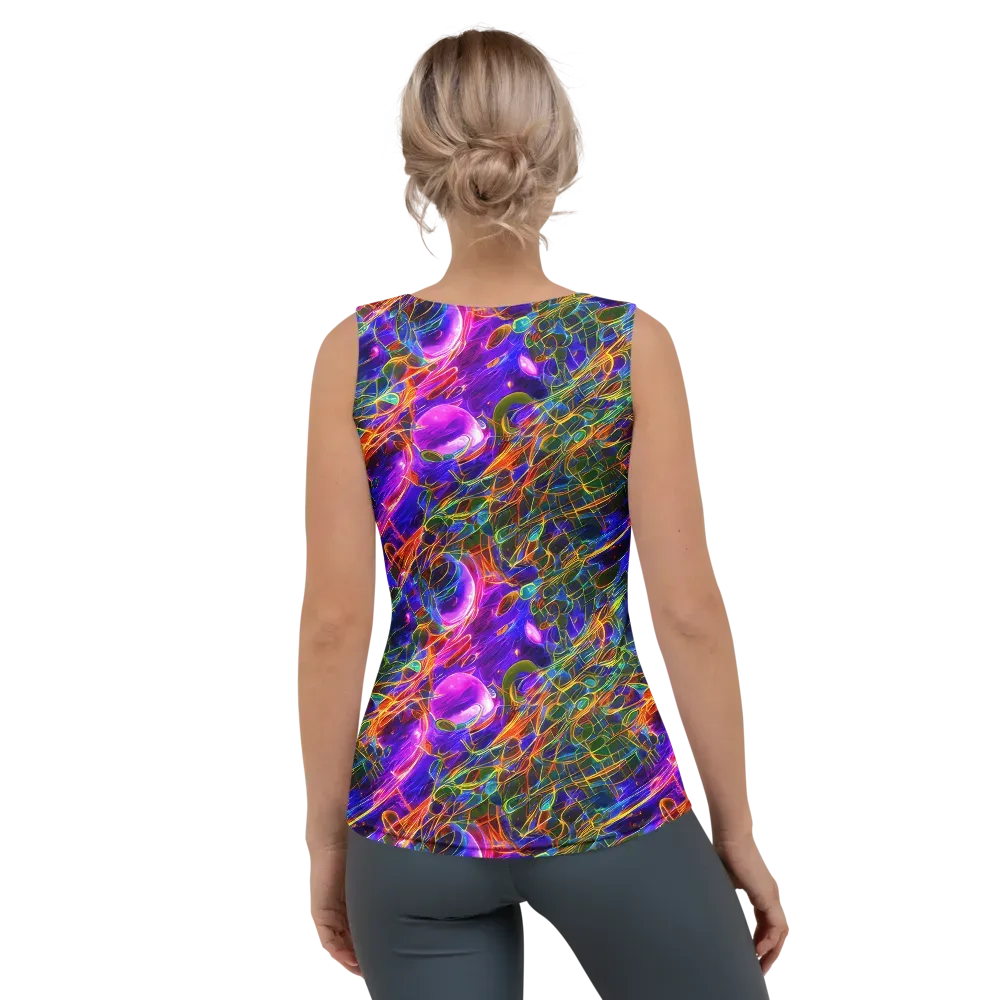 Radiant Tangent on Women's Tank Top — Back