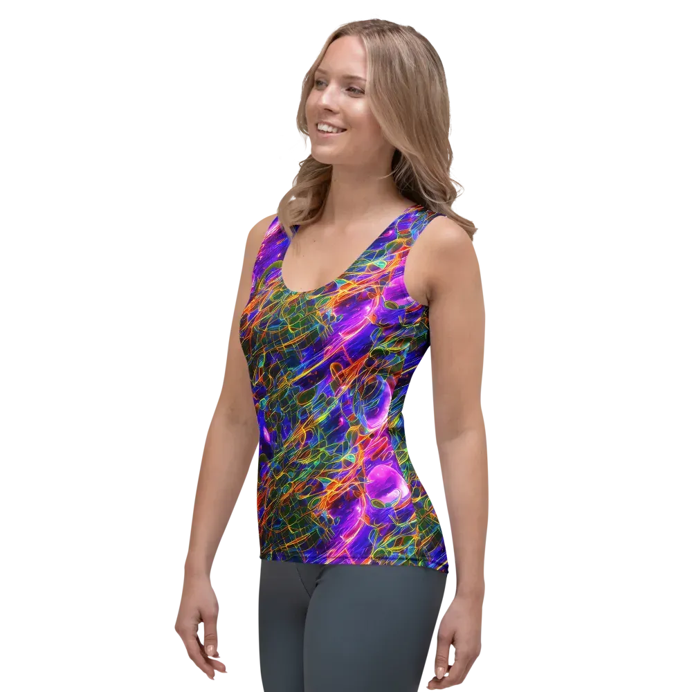 Radiant Tangent on Women's Tank Top — Left Front