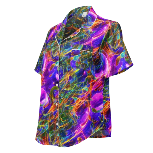 Radiant Tangent on a Women's Short Sleeve Pajama Top