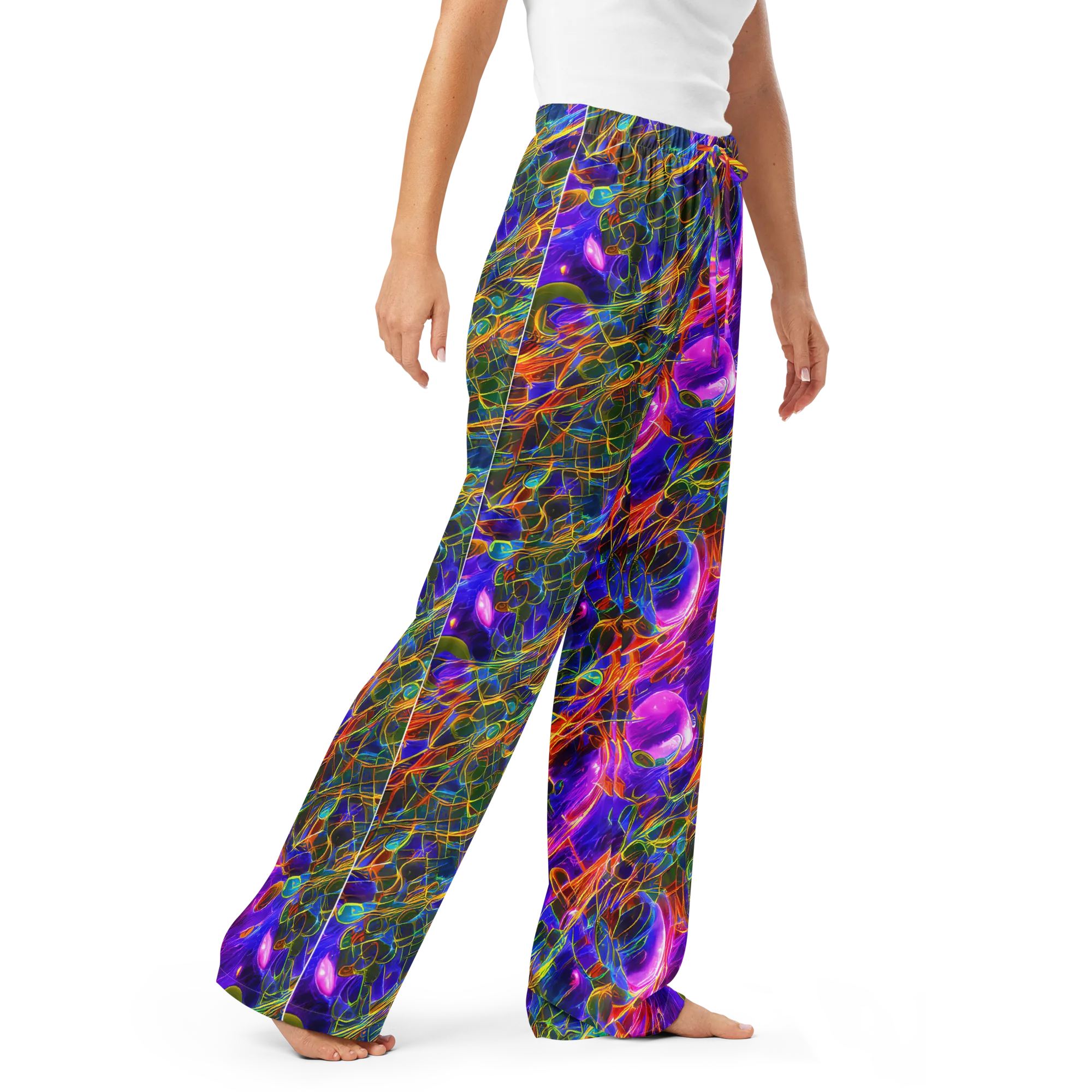 Radiant Tangent on Women's Pajama Pants — Right Front