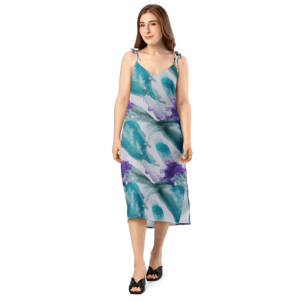 Tidal Lilac on Slip Dress — Front