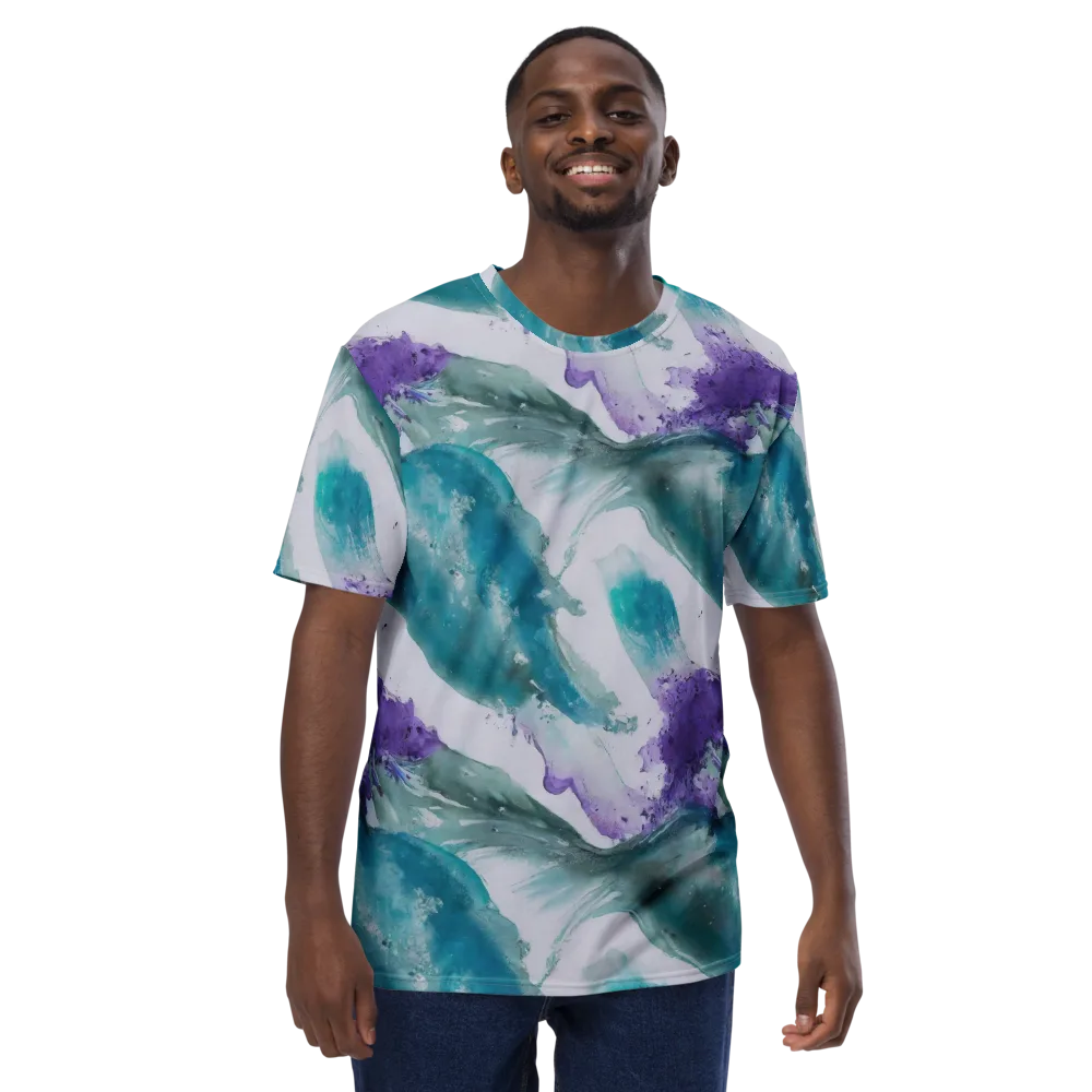 Tidal Lilac on Men's Crew Neck T-Shirt — Front