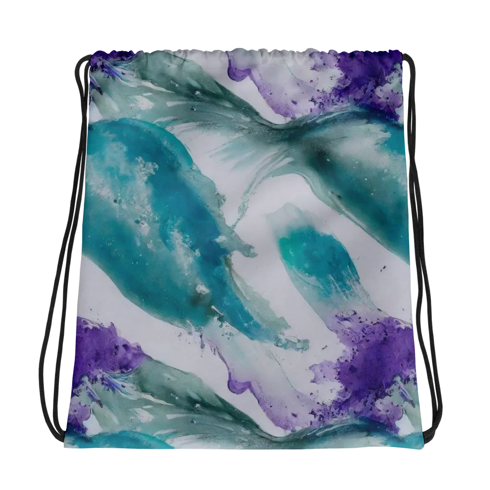 Tidal Lilac on Drawstring Bag — Photo