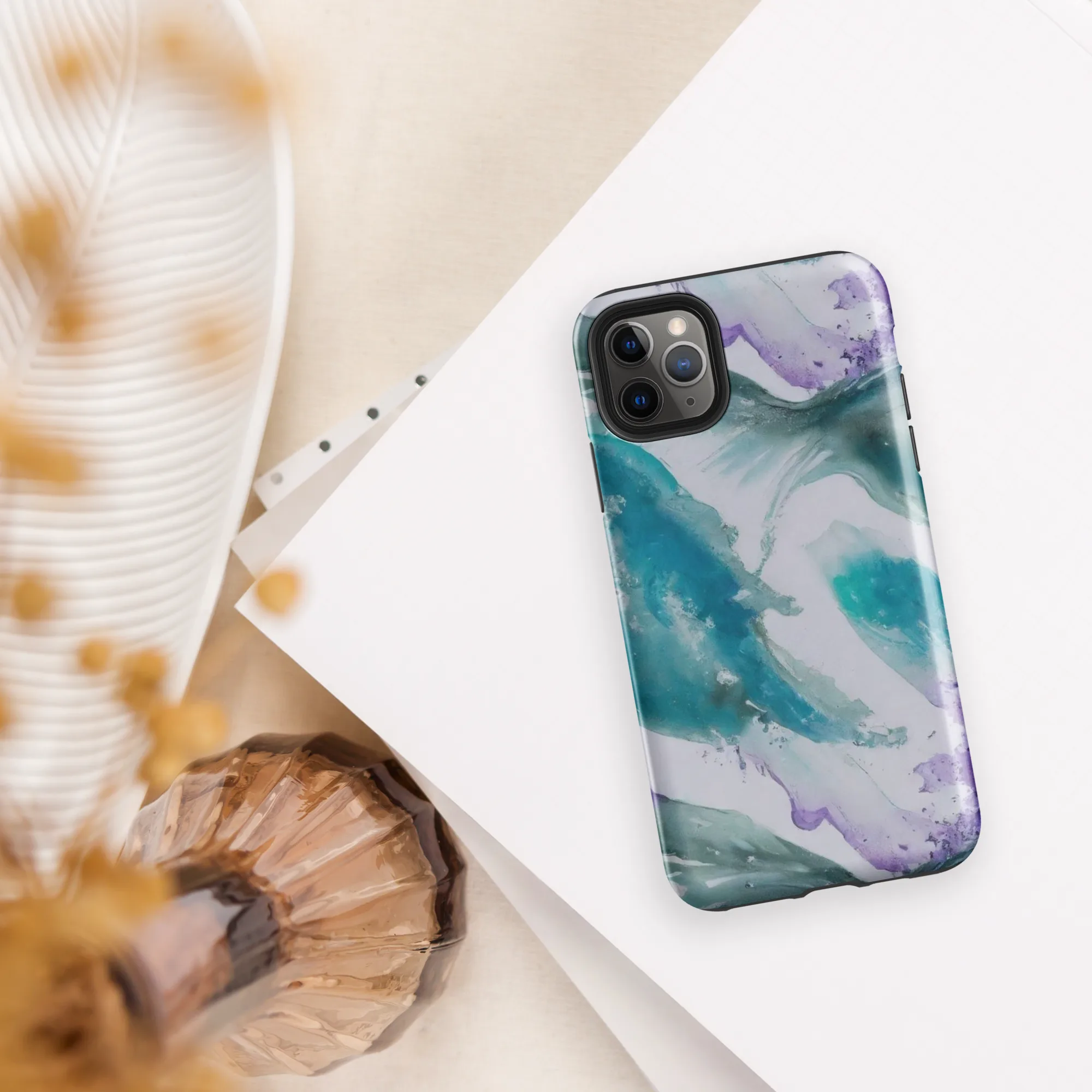 Tidal Lilac on Tough Case for iPhone® — Front