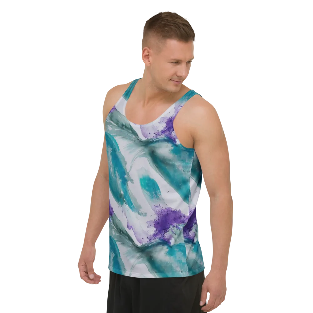 Tidal Lilac on Men's Tank Top — Left Front